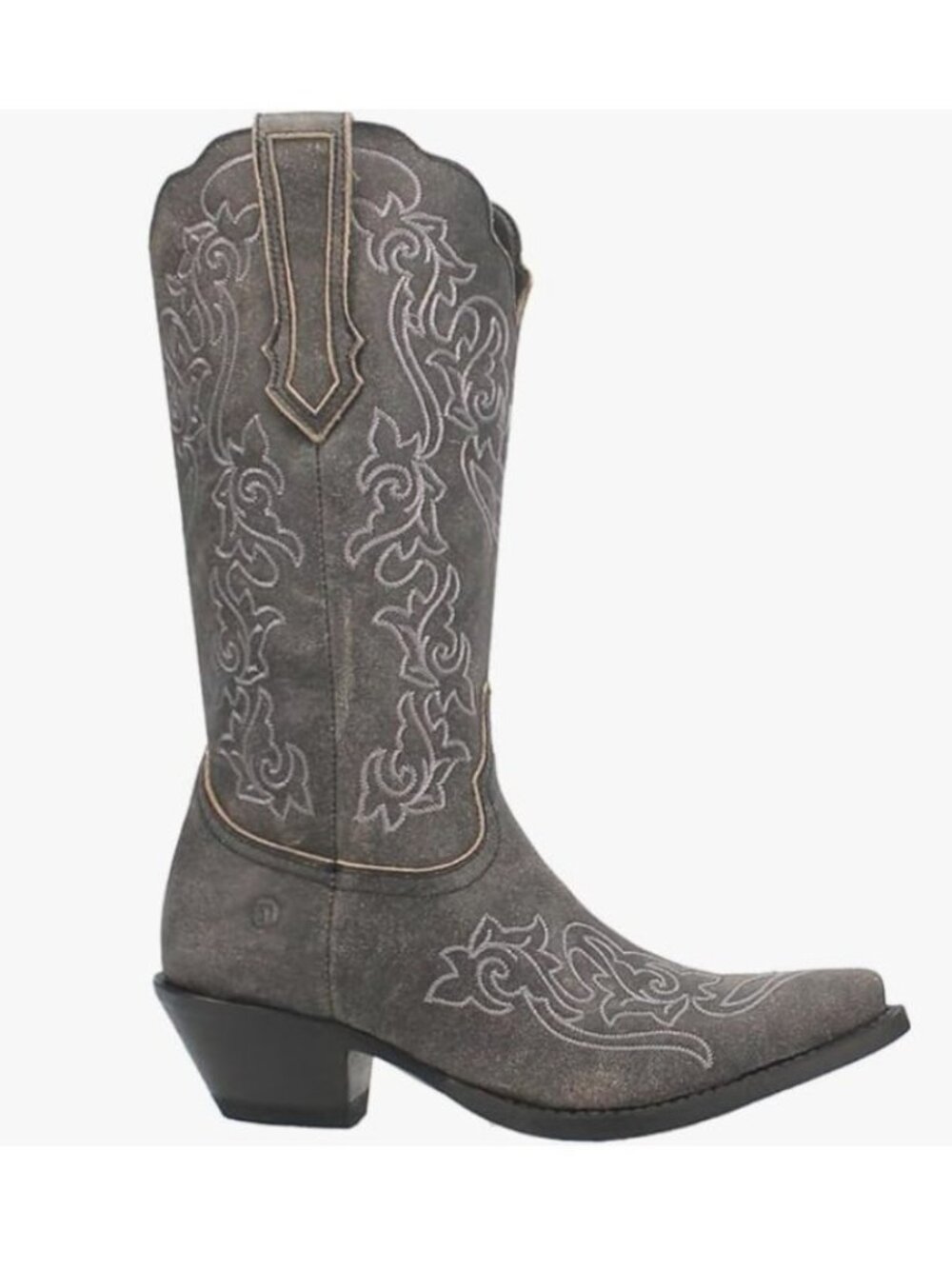 Dingo Flirty N Fun Western Boot Grey Leather Size Womens 7 [jb] - Picture 9 of 16
